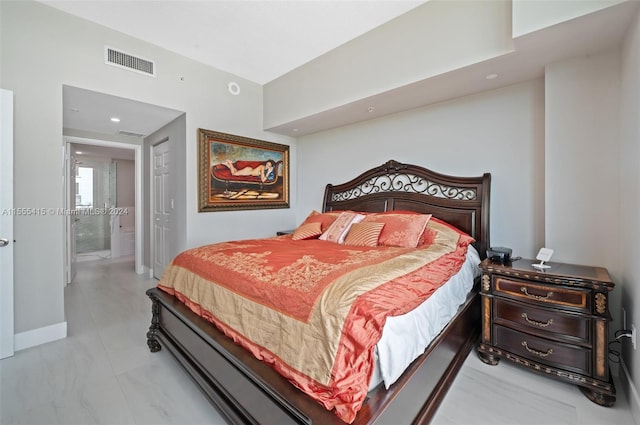 view of tiled bedroom