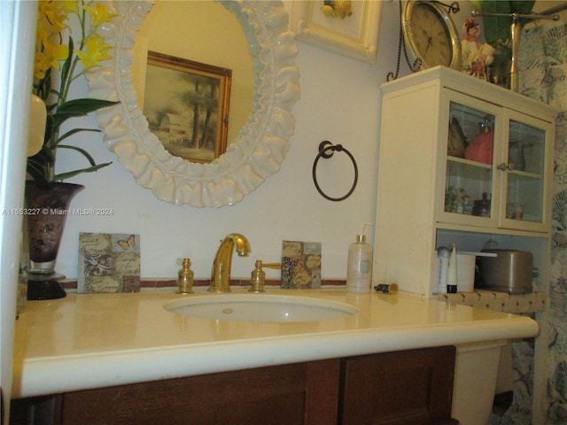 bathroom featuring vanity