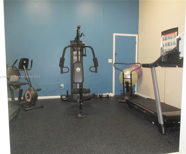 view of workout room