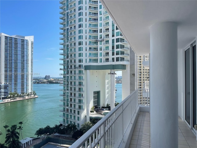 801 Brickell Key Blvd Unit 1610, Miami, FL 33131 - balcony featuring a water view