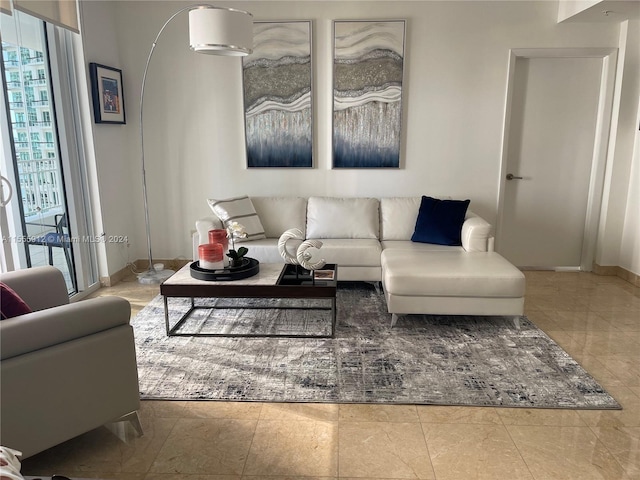 801 Brickell Key Blvd Unit 1610, Miami, FL 33131 - living room with baseboards