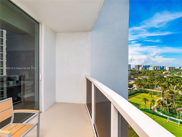 view of balcony