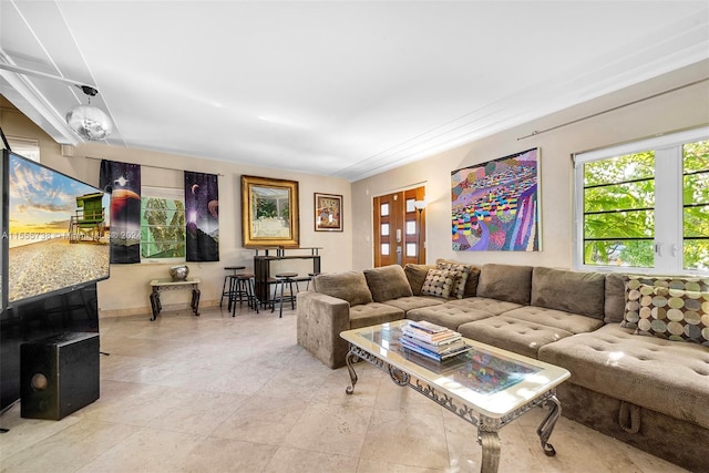 3440 N Meridian Ave, Miami Beach, FL 33140 - living area with baseboards