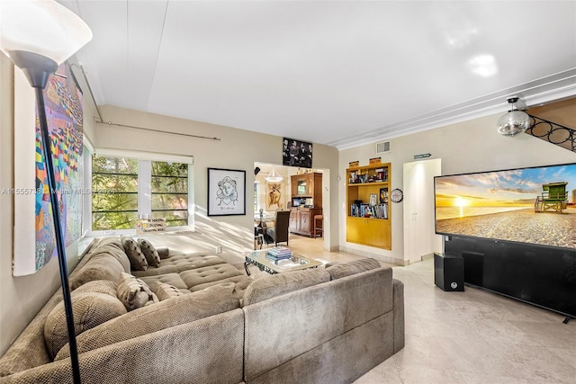 3440 N Meridian Ave, Miami Beach, FL 33140 - living area with visible vents and baseboards