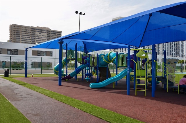 view of play area