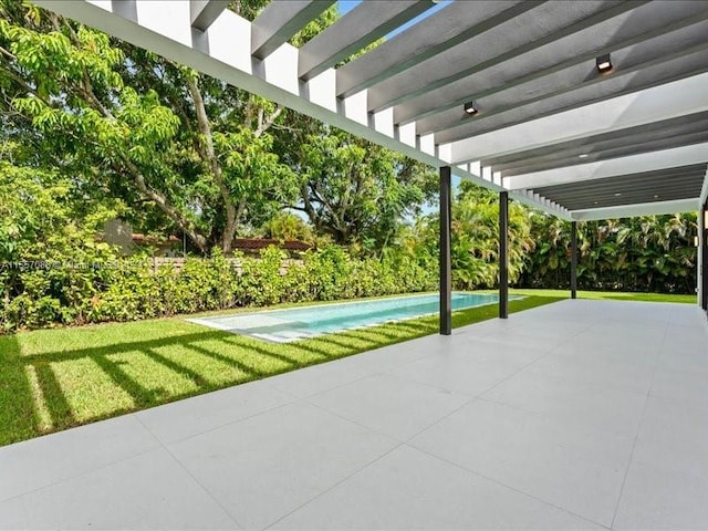 view of patio / terrace with a pergola