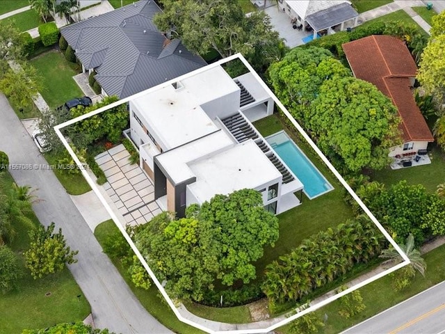 birds eye view of property