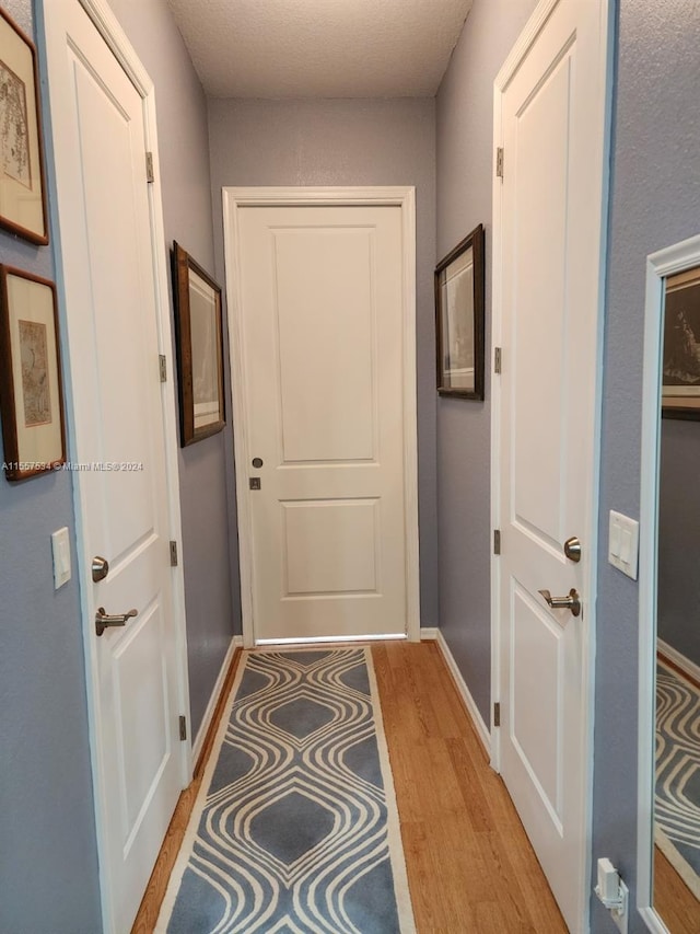 entryway with light hardwood / wood-style floors