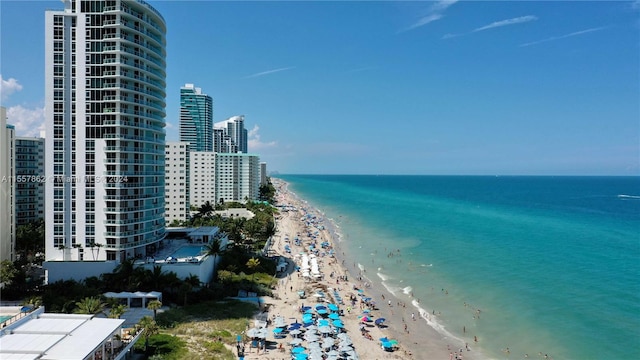 water view with a beach view