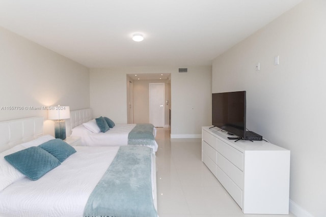 view of tiled bedroom