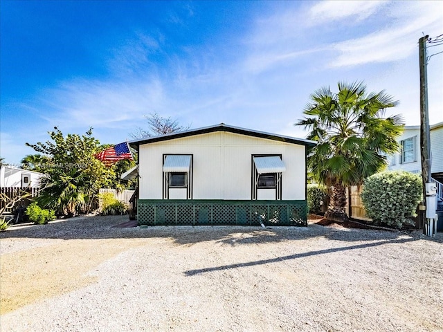 view of front of home