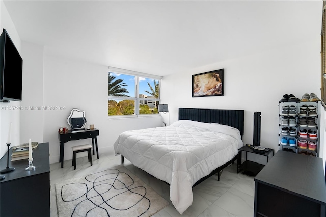 view of tiled bedroom