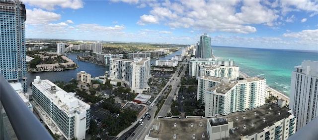 exterior space featuring a water view