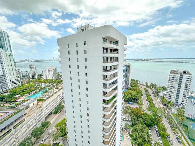 view of property featuring a water view