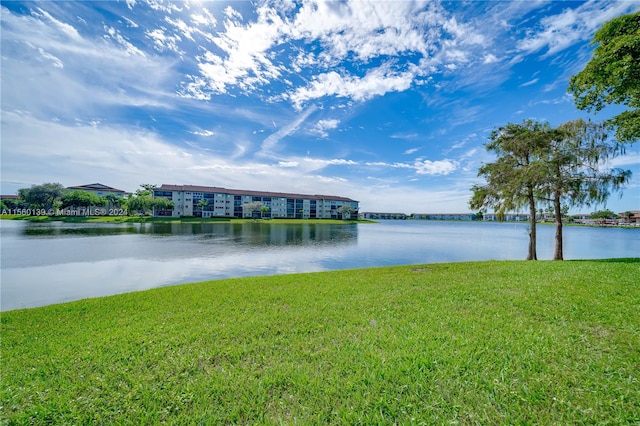 view of property view of water