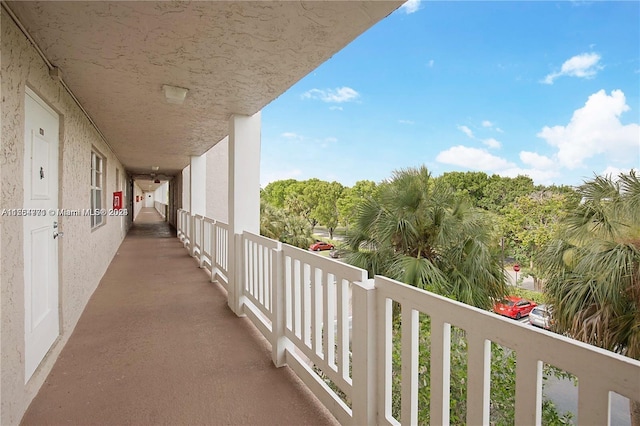 view of balcony