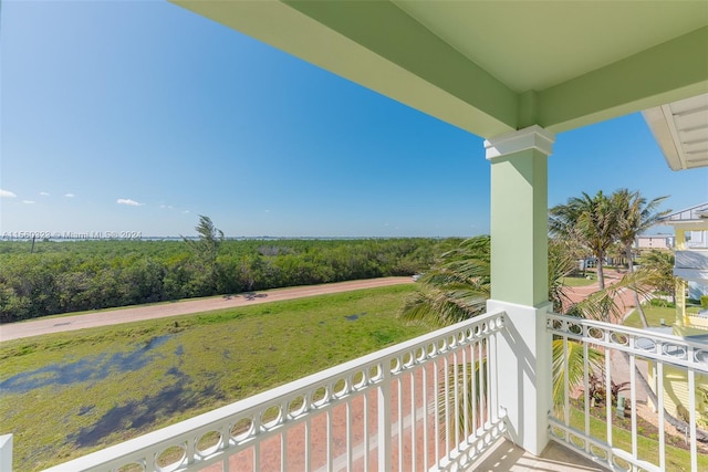 view of balcony