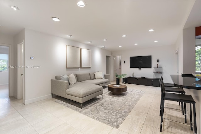 living room with a wealth of natural light