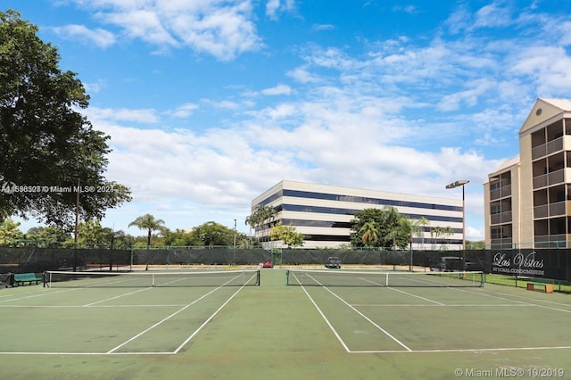 view of sport court