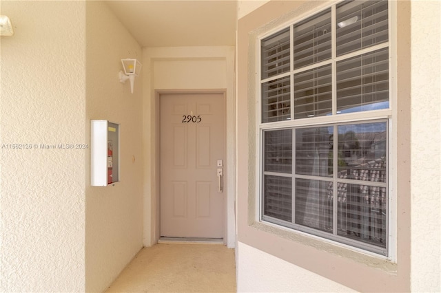 view of entrance to property