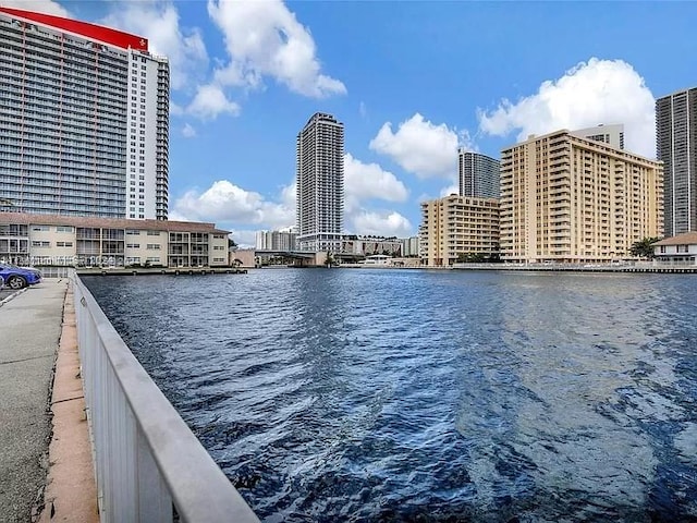 view of water feature