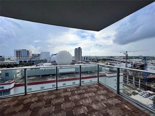 view of balcony