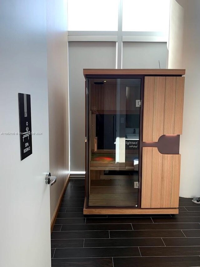 room details with dark wood-type flooring