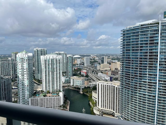 city view featuring a water view