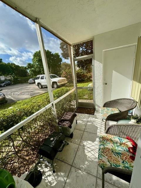 view of sunroom