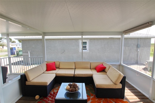 view of sunroom / solarium