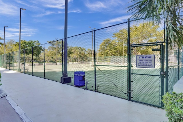 view of sport court