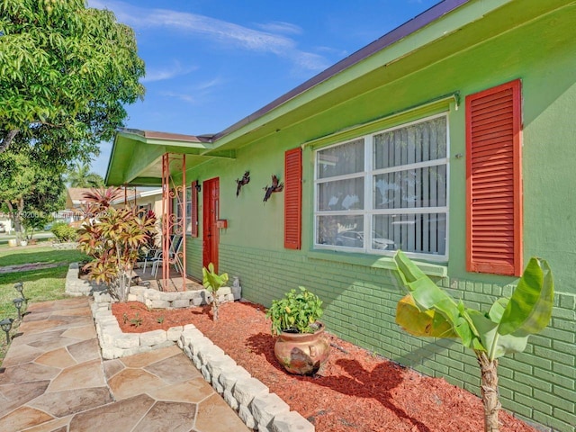 exterior space with a patio area