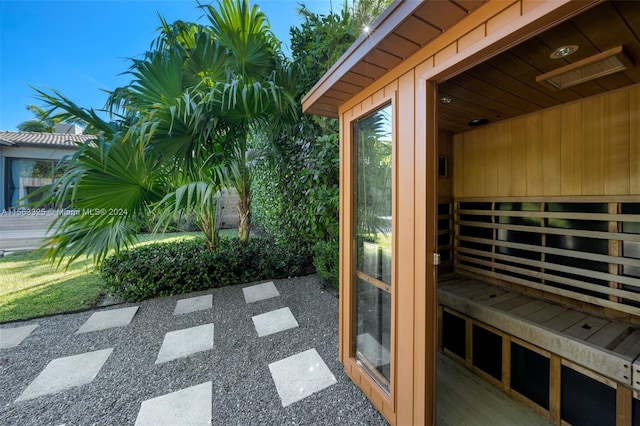 view of sauna / steam room