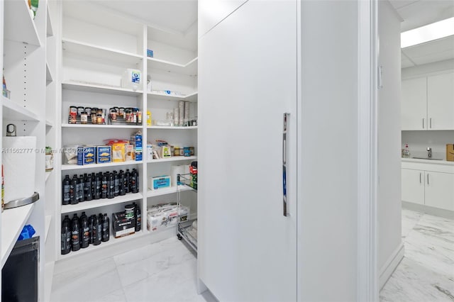 pantry featuring sink