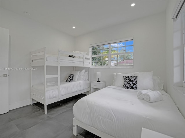 view of tiled bedroom