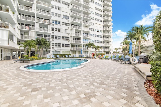 pool featuring a patio