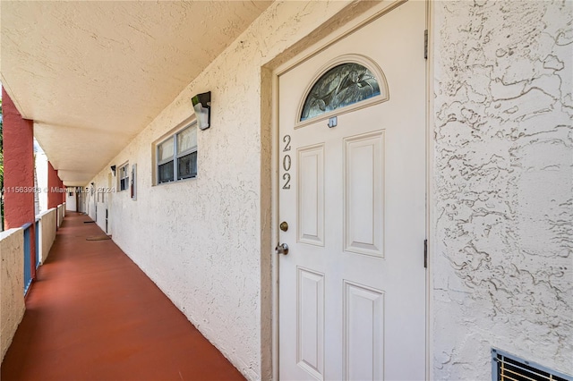 view of entrance to property