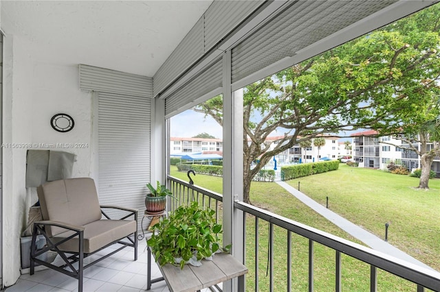 view of balcony