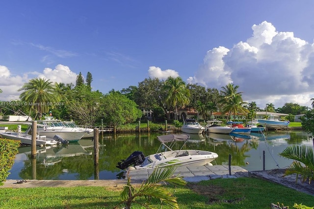 exterior space featuring a water view