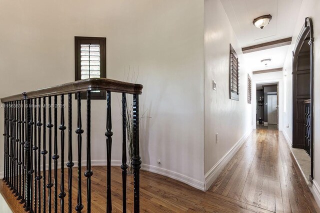1051 NE 89th St, Miami, FL 33138 - hallway with wood-type flooring and baseboards