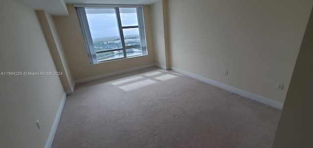 view of carpeted empty room