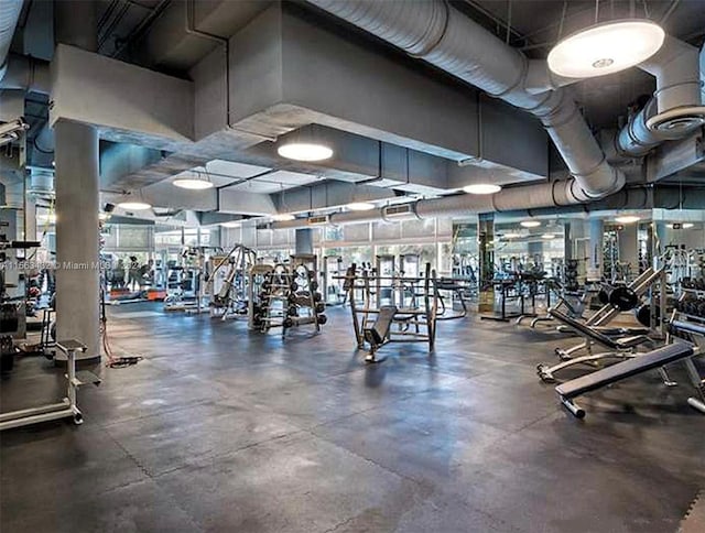 view of exercise room