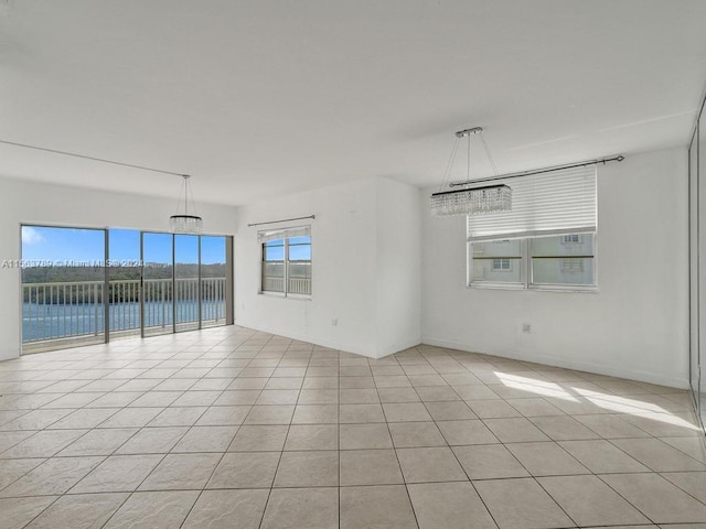 view of tiled empty room