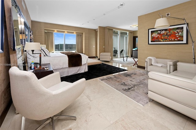 view of tiled bedroom