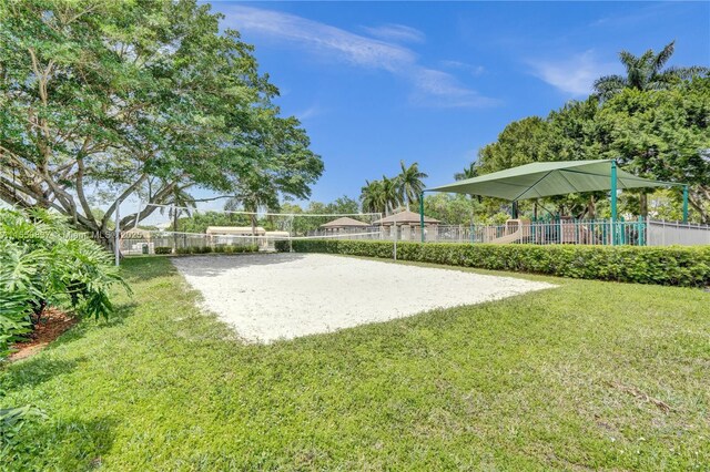 view of home's community featuring a playground and a gazebo