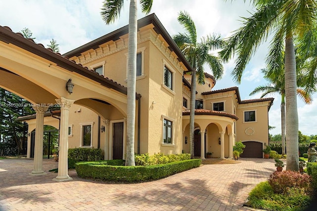 view of mediterranean / spanish house