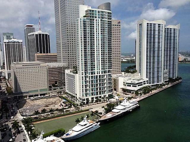 view of city featuring a water view