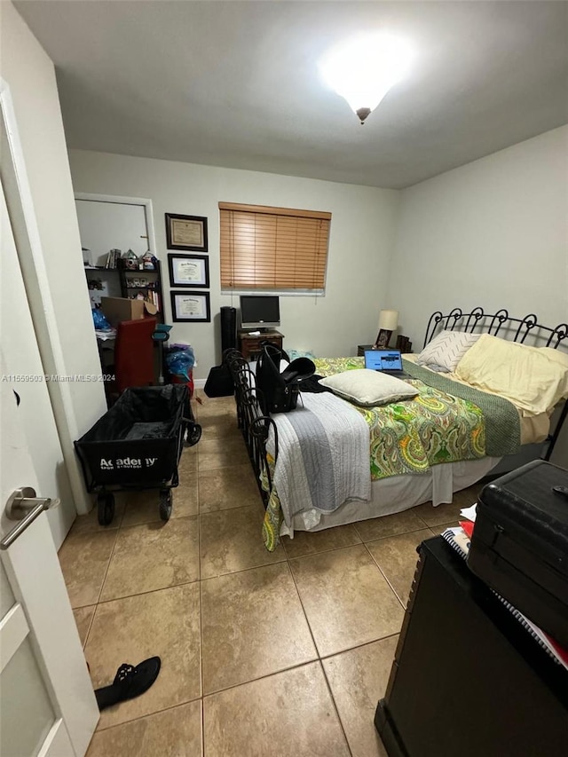 view of tiled bedroom