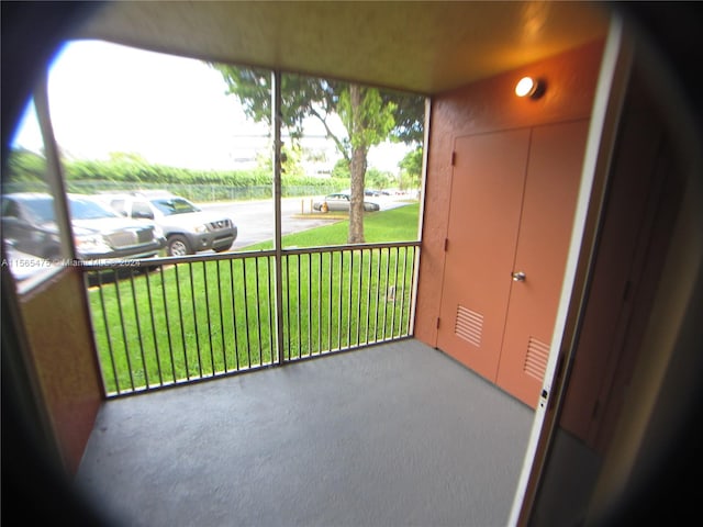 view of sunroom