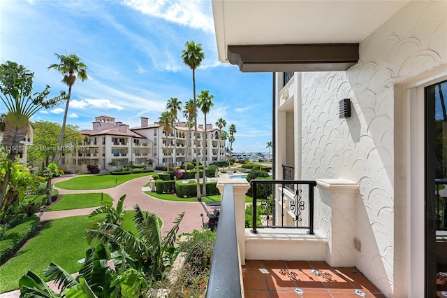 view of balcony